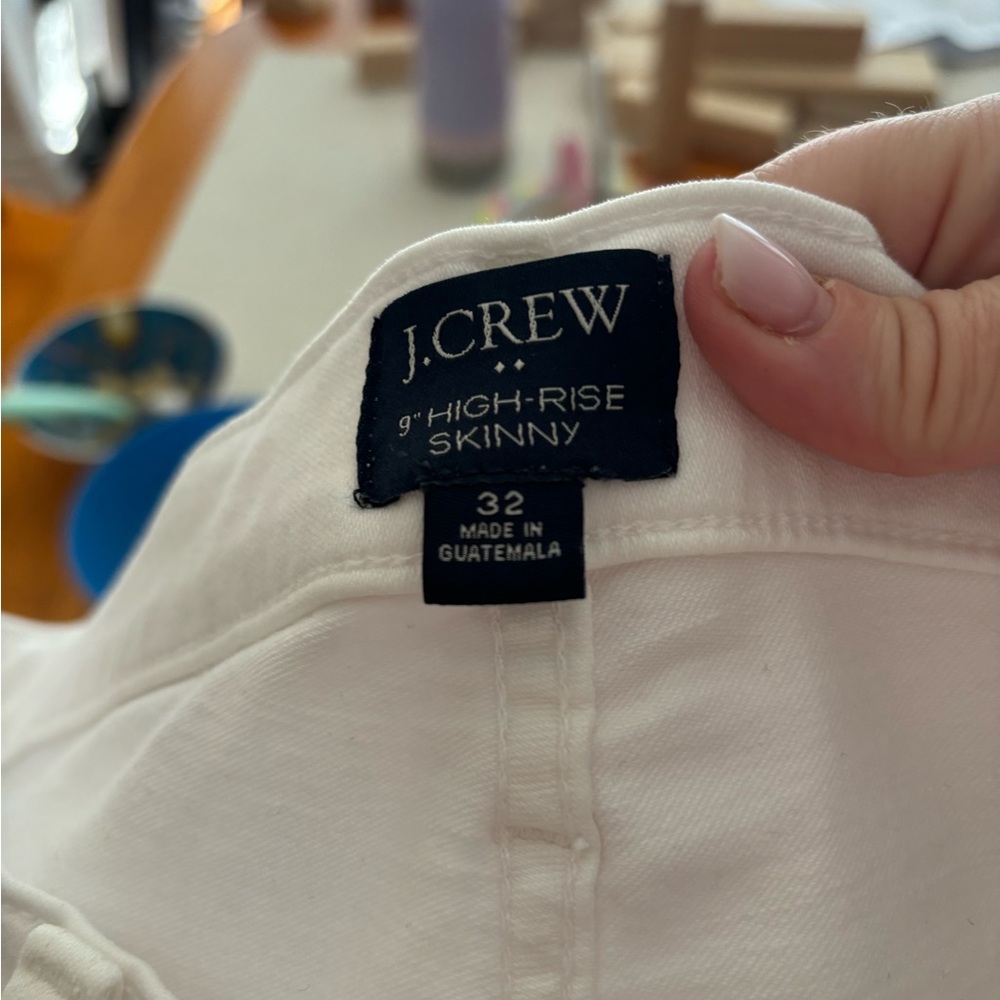 J crew white skinny jeans size 32